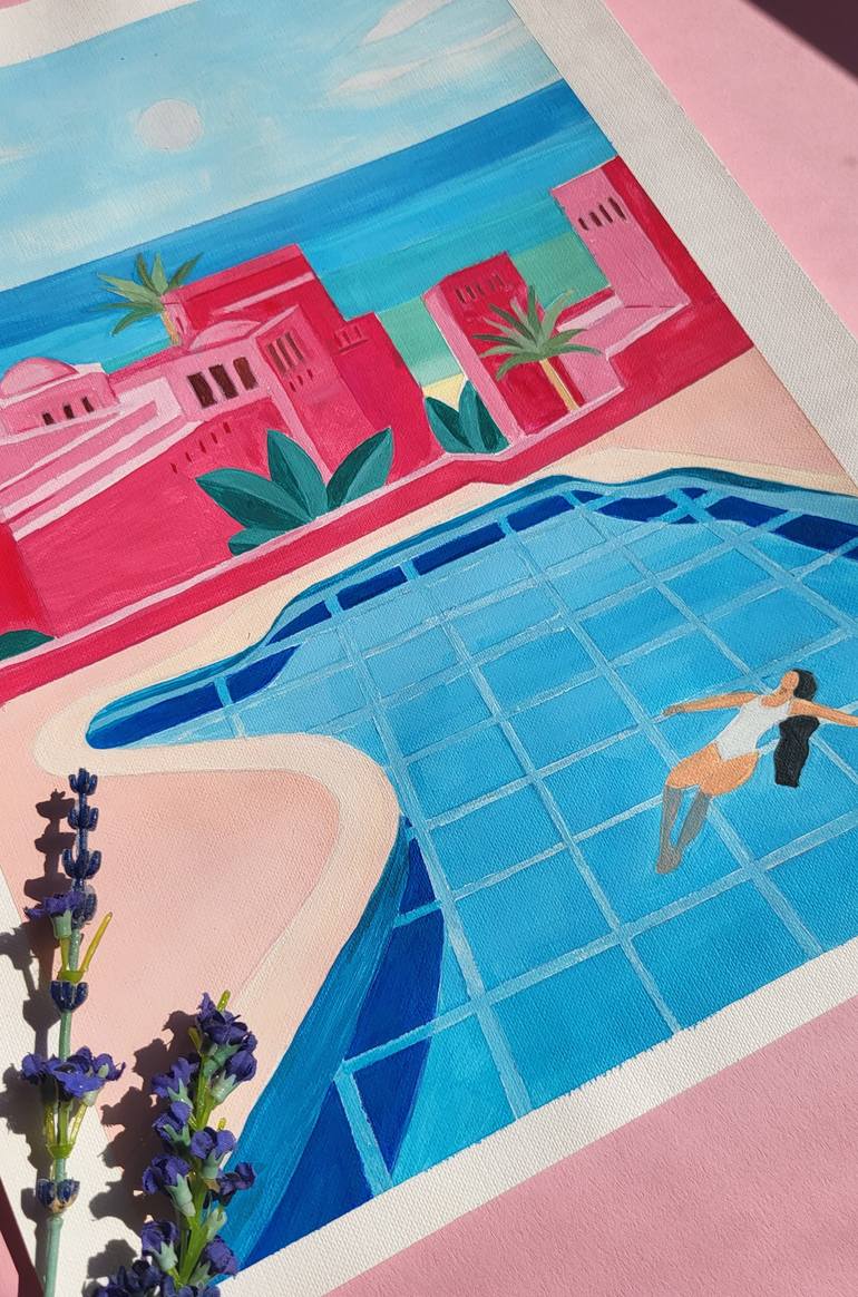 Original Figurative Travel Painting by Petra Lizde