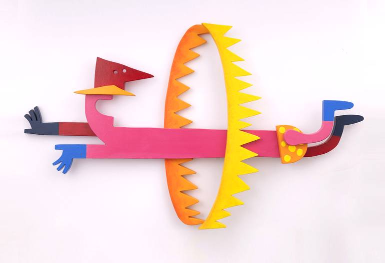 Original Pop Art Humor Sculpture by Trolsky - Sharon Gazit
