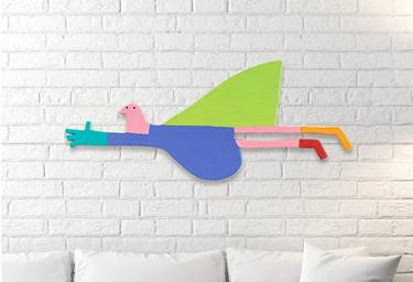 Original Abstract People Sculpture by Trolsky - Sharon Gazit