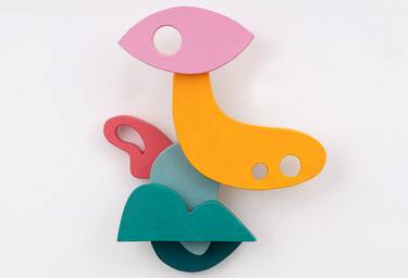 Original Geometric Abstract Sculpture by Trolsky - Sharon Gazit