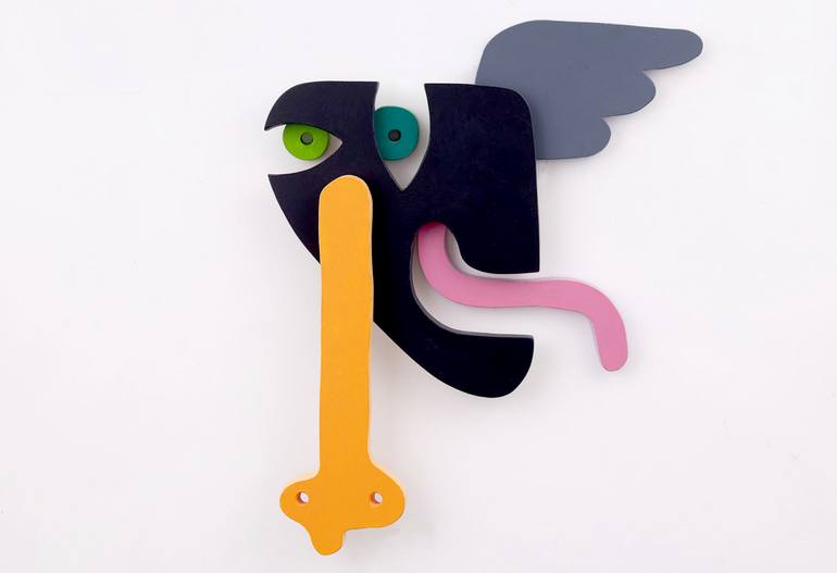 Original Geometric Abstract Sculpture by Trolsky - Sharon Gazit