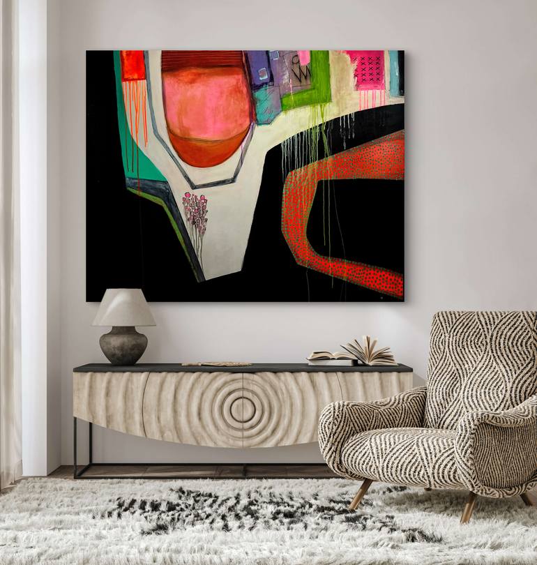 Original Conceptual Abstract Painting by Jp Bell