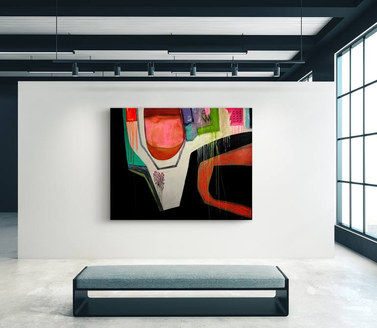 Original Conceptual Abstract Painting by Jp Bell