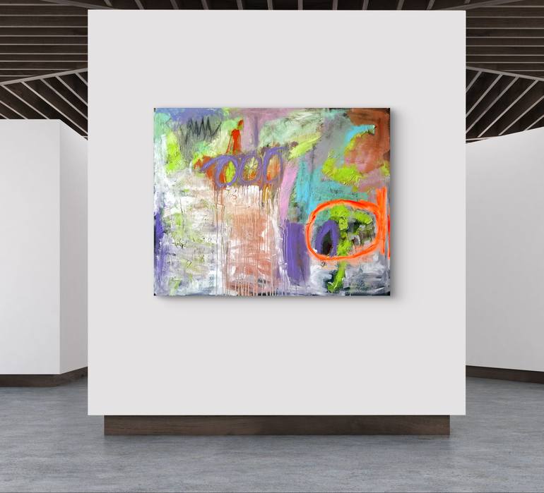 Original Conceptual Abstract Painting by Jp Bell