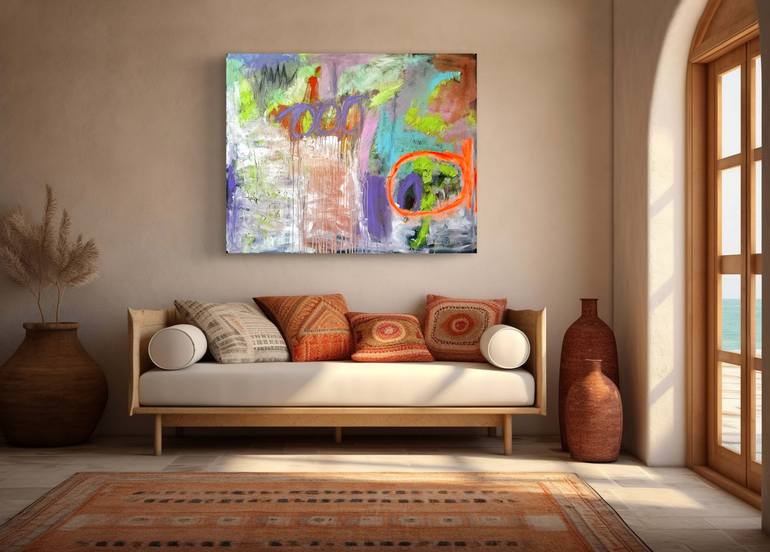 Original Conceptual Abstract Painting by Jp Bell