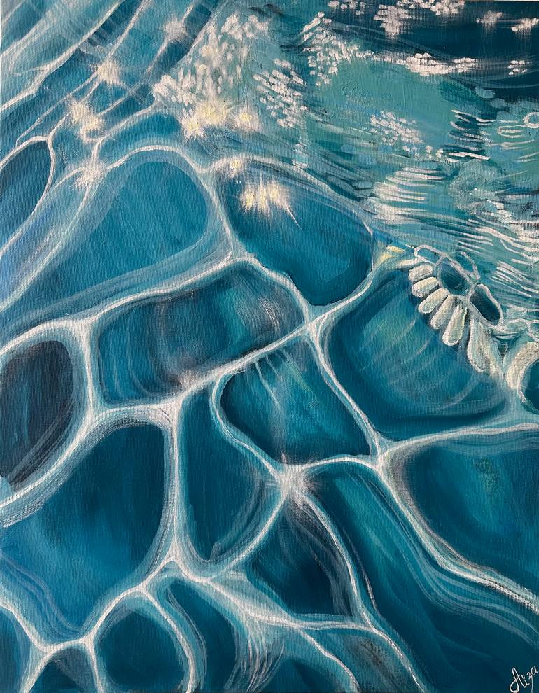 Original Contemporary Water Painting by Aisylu Burangulova