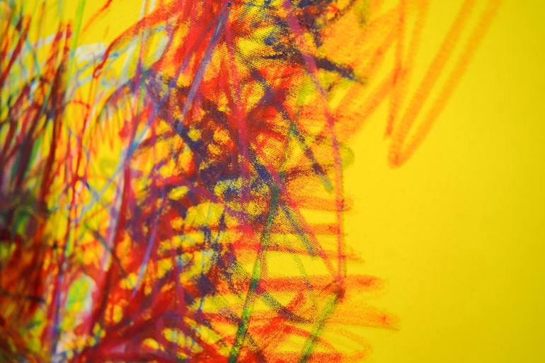 Original Abstract Expressionism Abstract Painting by Sebastian M Sync