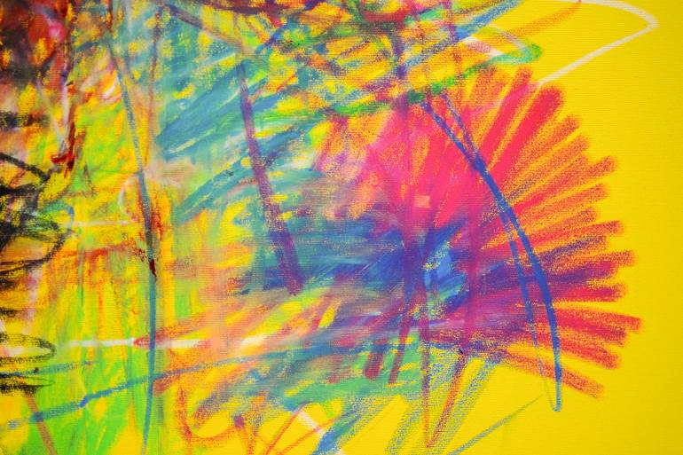 Original Abstract Expressionism Abstract Painting by Sebastian M Sync