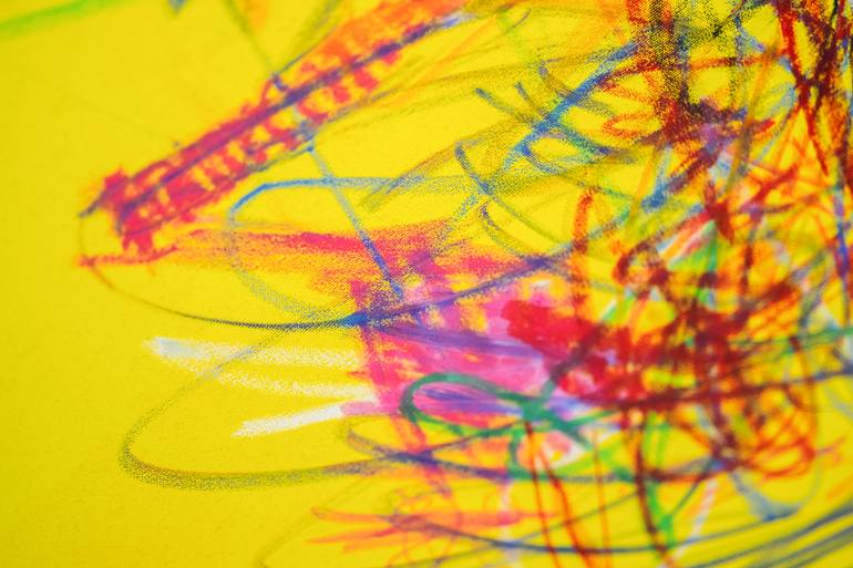 Original Abstract Expressionism Abstract Painting by Sebastian M Sync