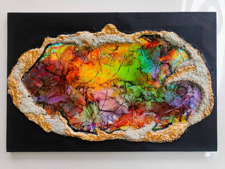 Original Color Field Painting Performing Arts Mixed Media by Swati Sharma