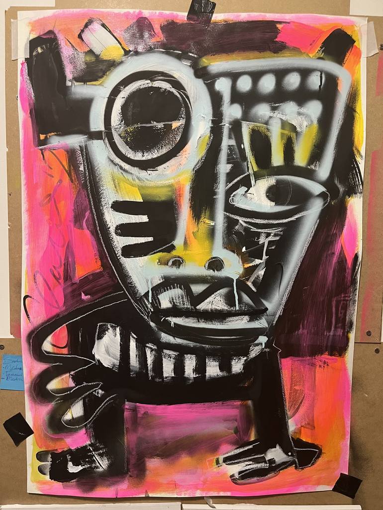 Original Abstract Expressionism Abstract Painting by Claudia Van Der Willik