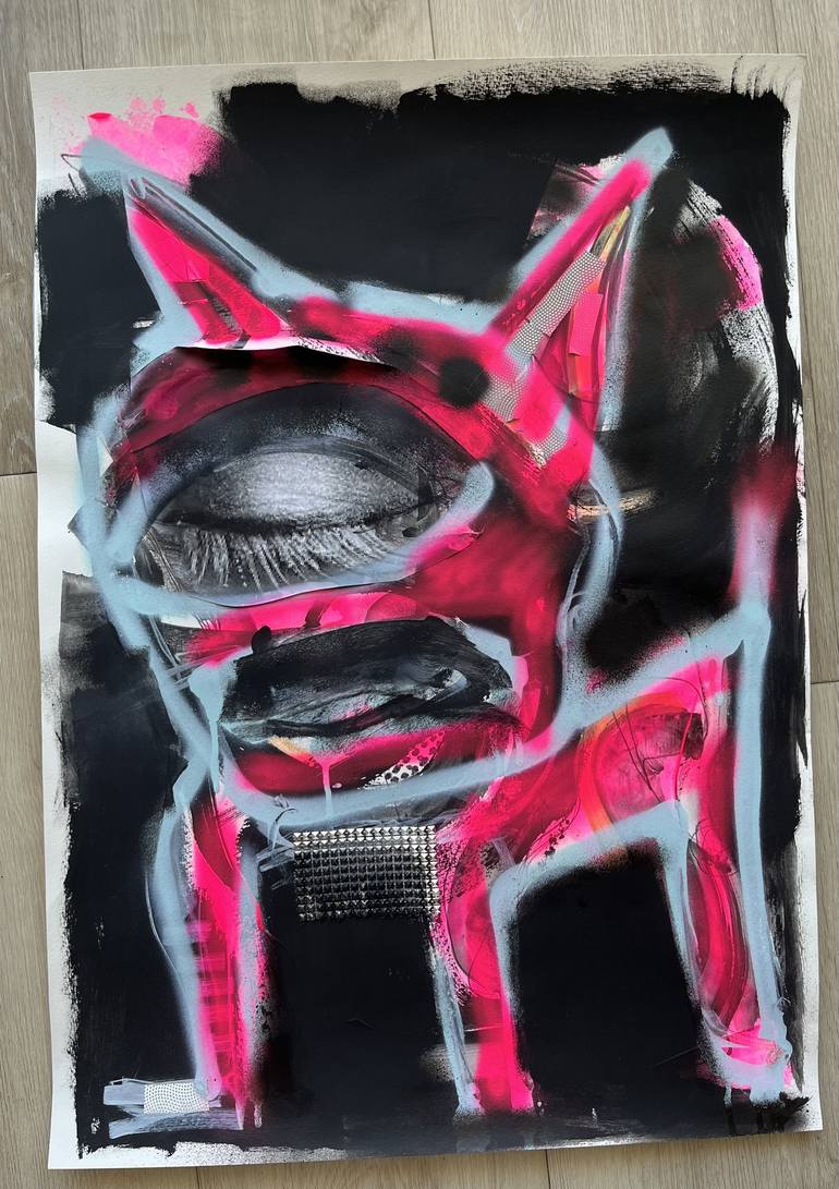 Original Abstract Expressionism Abstract Painting by Claudia Van Der Willik