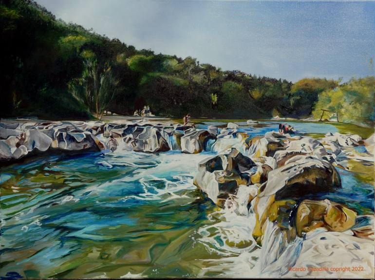 Original Realism Landscape Painting by Ricardo Calzadilla