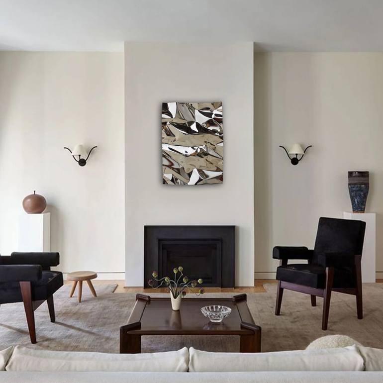 Original Conceptual Geometric Sculpture by Bay Daniela