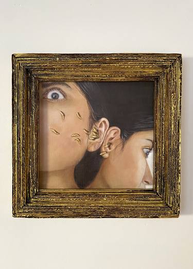 Original Surrealism People Painting by Gizem Taskin