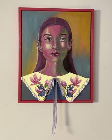 Original Surrealism People Painting by Gizem Taskin