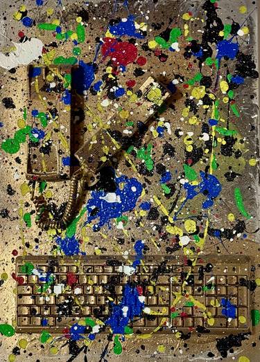 Original Abstract Science/Technology Paintings by Stefano Francis Spelar