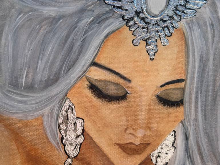 Original Pop Art Fantasy Painting by Inese Rozenberga