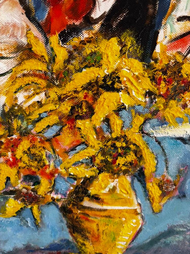 Original Expressionism Women Painting by Maureen Whitehead