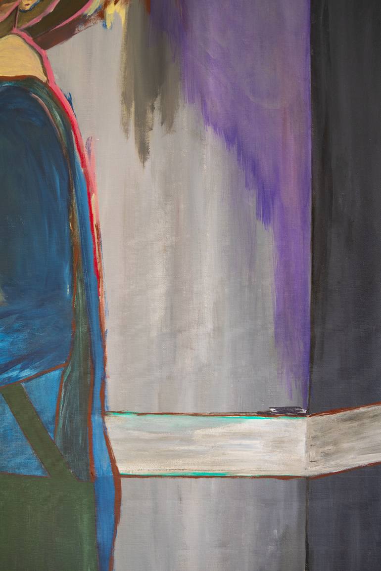 Original Expressionism Women Painting by Mathieu Bernard-Martin