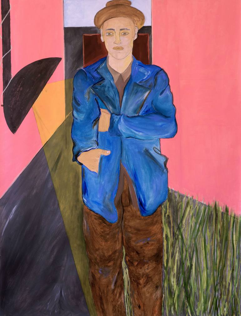 Original Portrait Painting by Mathieu Bernard-martin | Expressionism Art on Canvas | FARMER_1