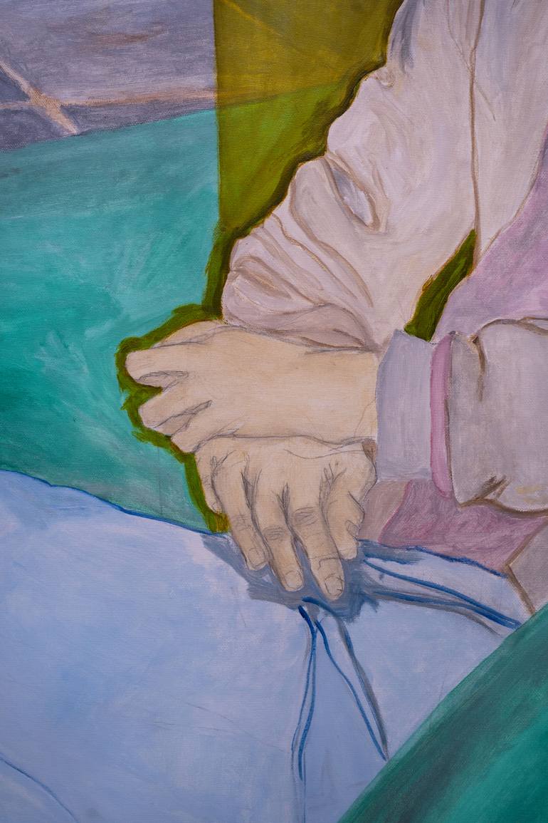 Original Expressionism People Painting by Mathieu Bernard-Martin