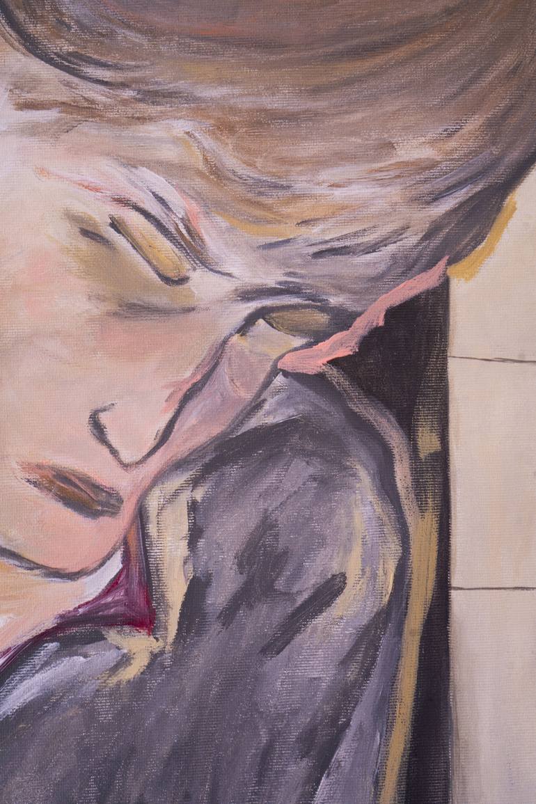 Original Expressionism People Painting by Mathieu Bernard-Martin