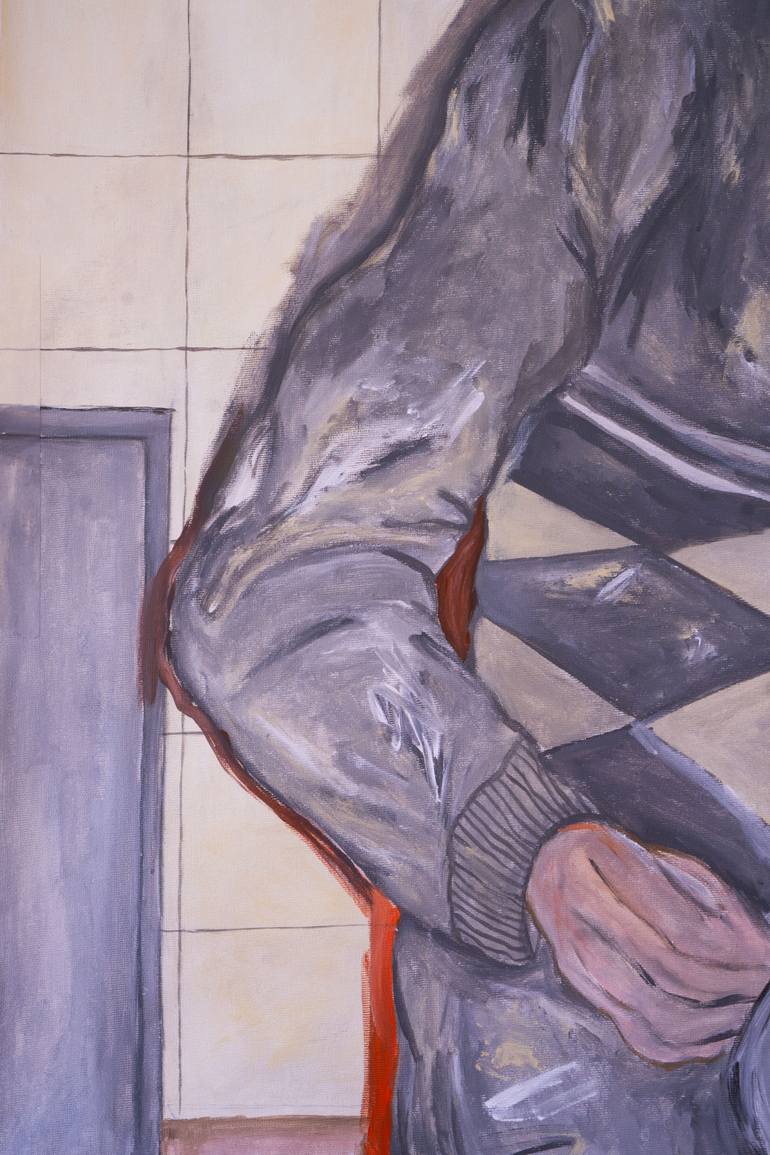 Original Expressionism People Painting by Mathieu Bernard-Martin