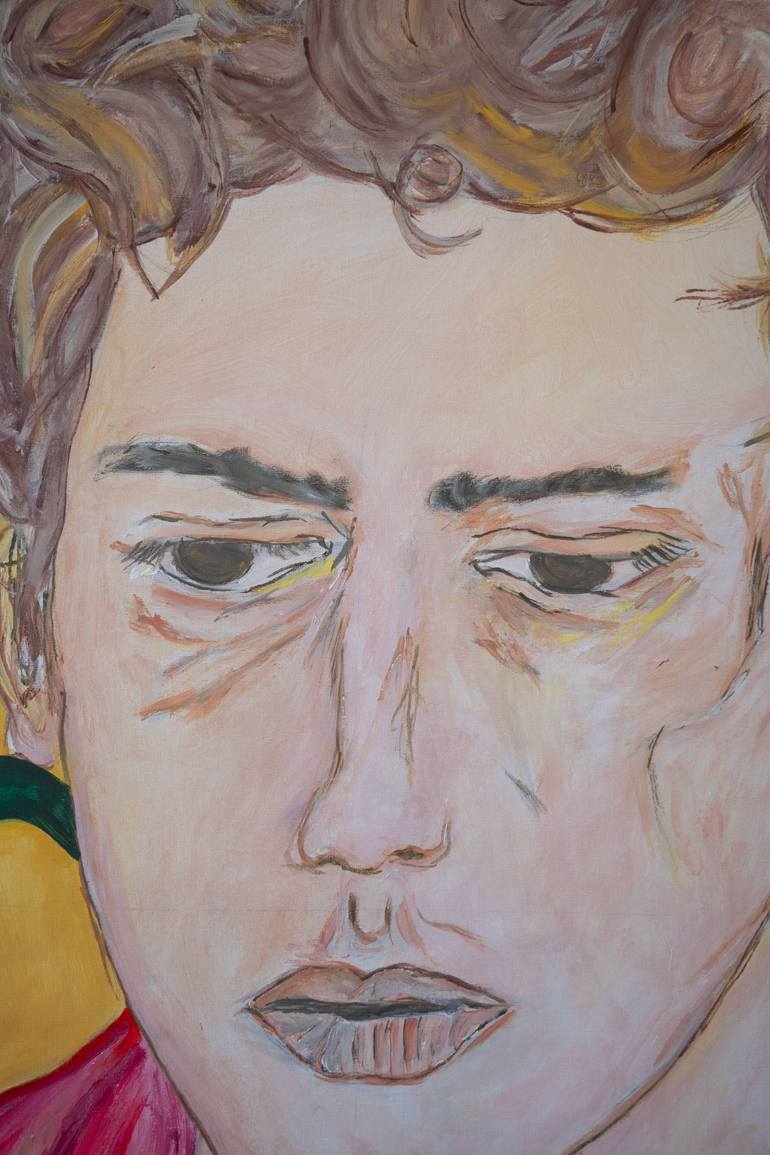 Original Expressionism Men Painting by Mathieu Bernard-Martin