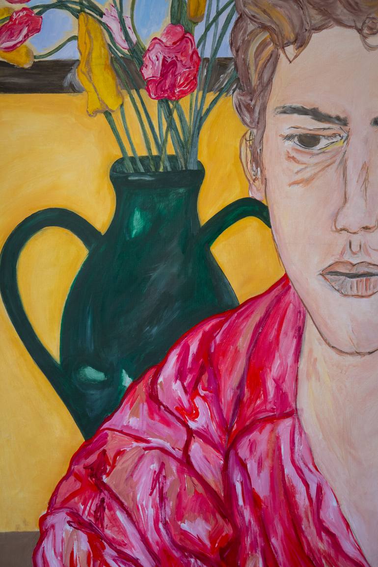 Original Expressionism Men Painting by Mathieu Bernard-Martin