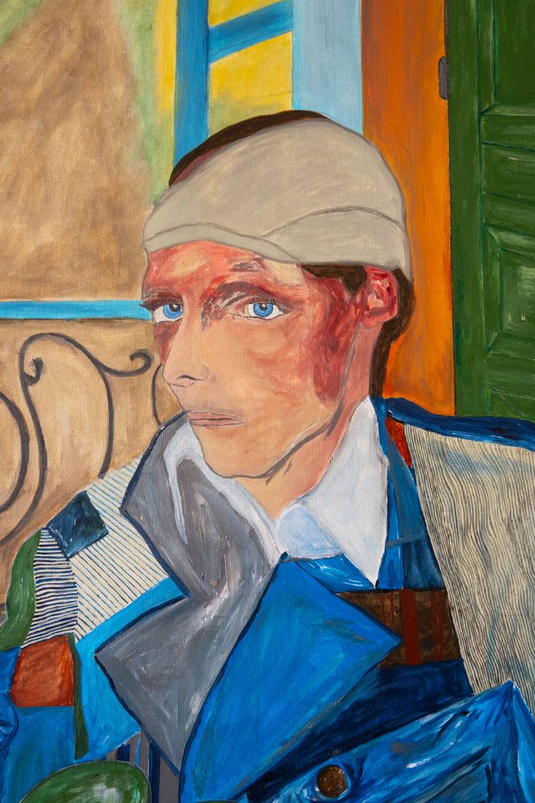 Original Abstract People Painting by Mathieu Bernard-Martin