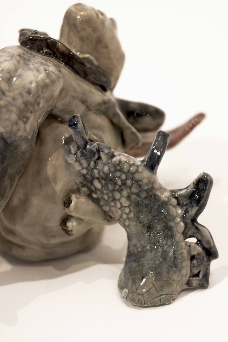 Original Expressionism Religion Sculpture by Mathieu Bernard-Martin
