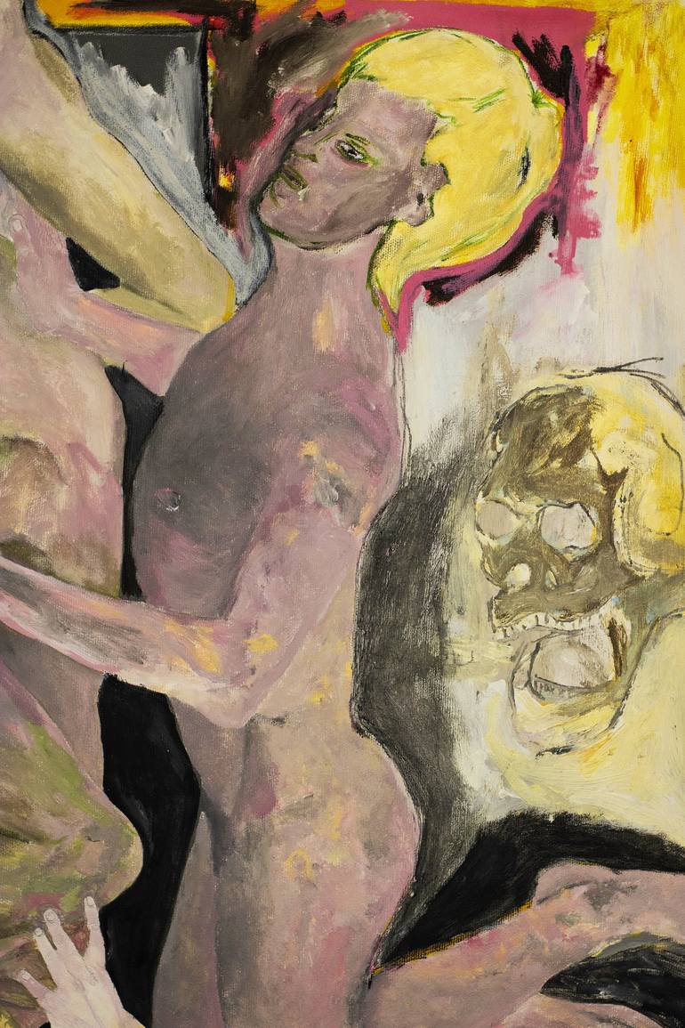 Original Expressionism Body Painting by Mathieu Bernard-Martin