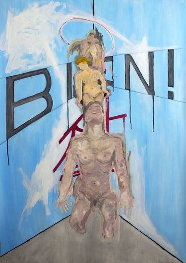 Original Expressionism Body Paintings by Mathieu Bernard-Martin