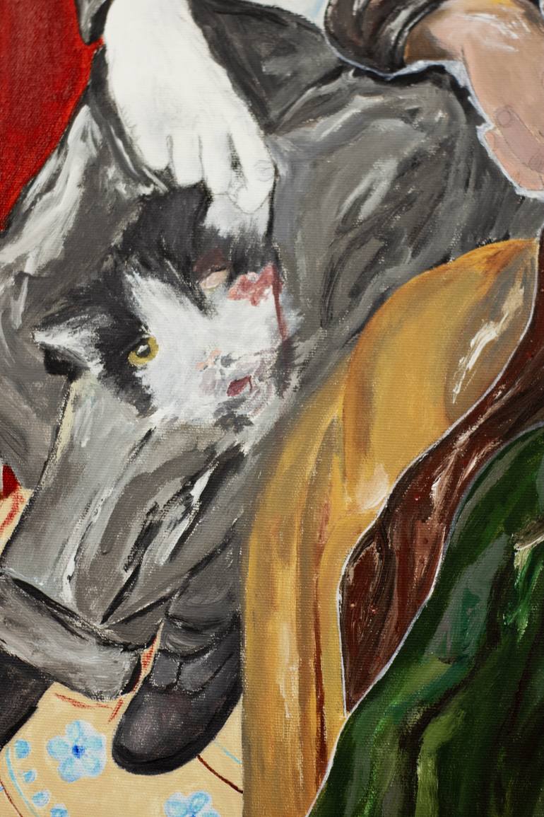 Original Expressionism People Painting by Mathieu Bernard-Martin