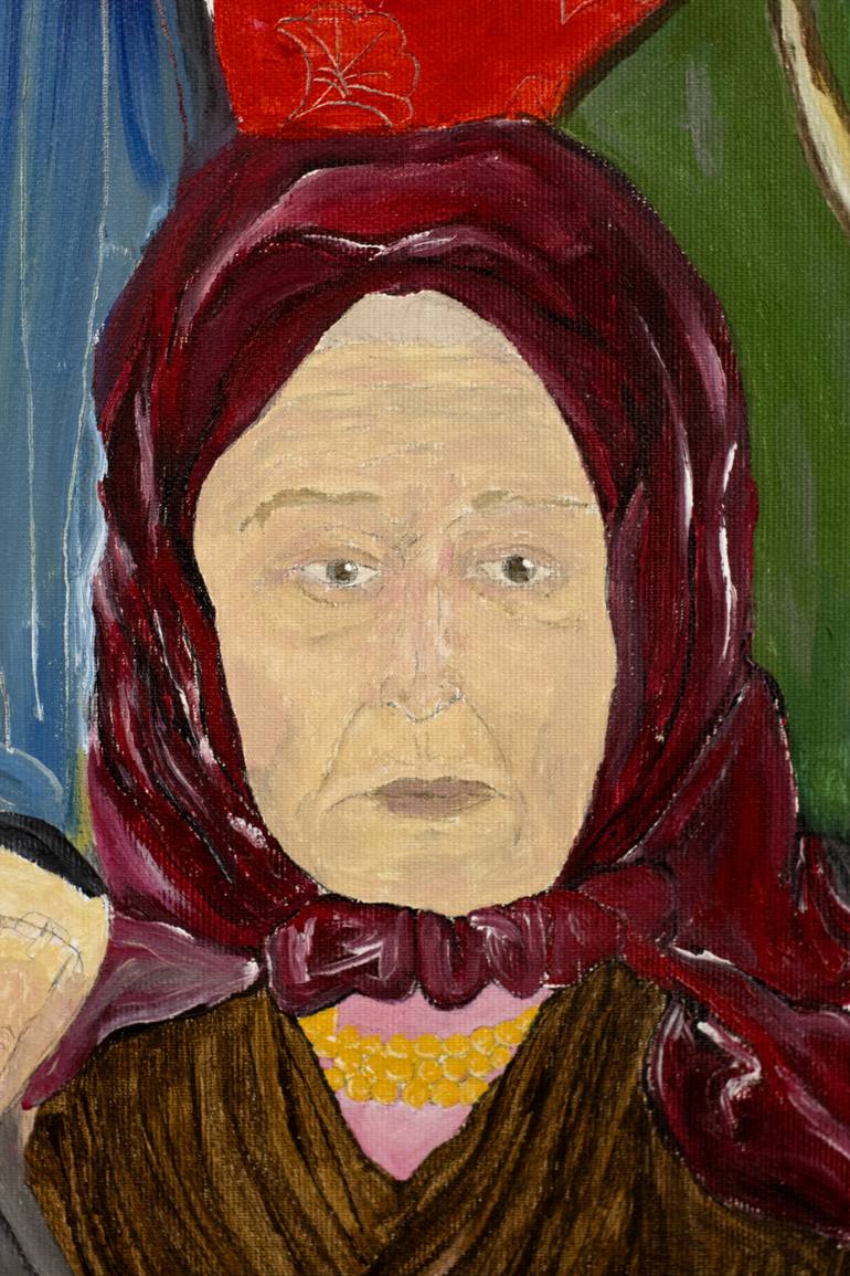 Original Expressionism People Painting by Mathieu Bernard-Martin