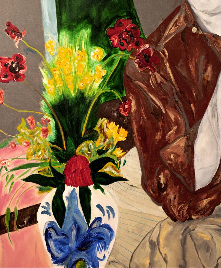 Original Expressionism People Painting by Mathieu Bernard-Martin