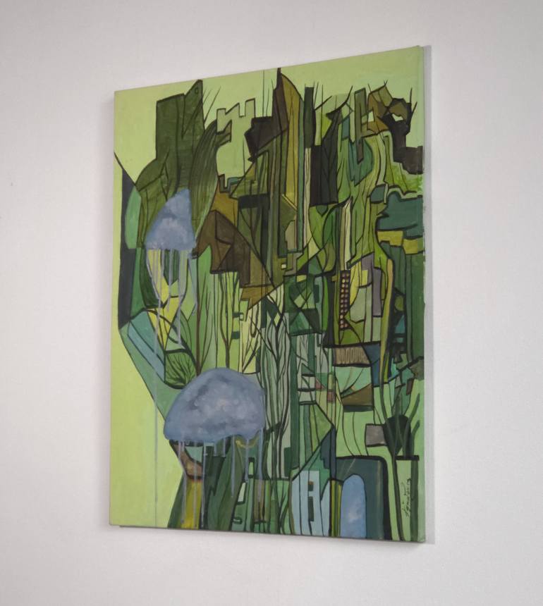 Original Modernism Abstract Painting by Onut Anca Lavinia