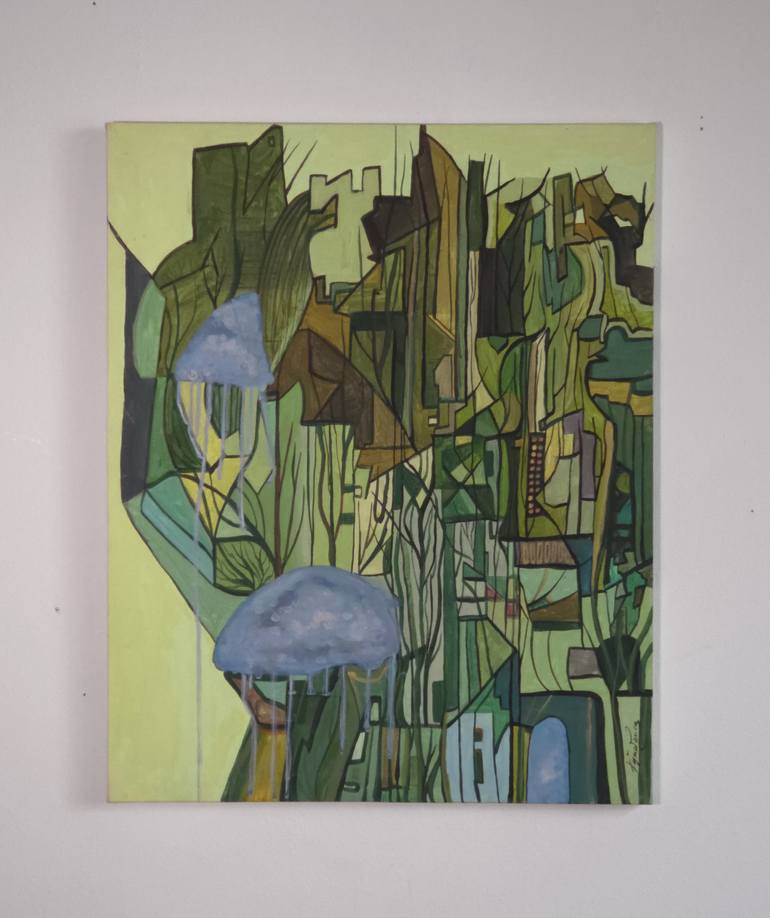 Original Modernism Abstract Painting by Onut Anca Lavinia