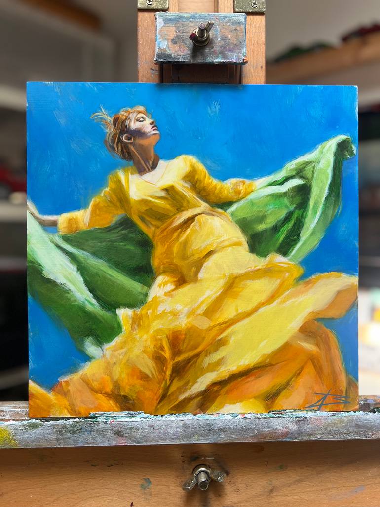 Original Figurative People Painting by Tim Burden