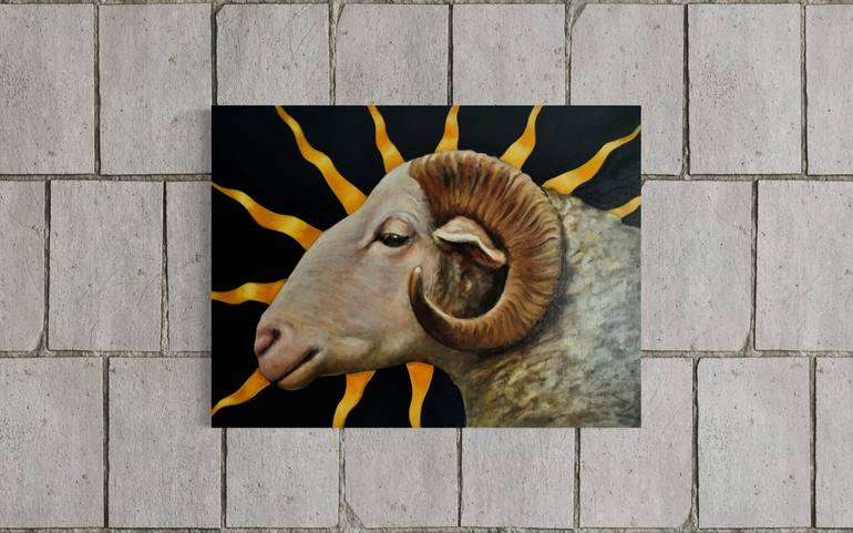 Original Abstract Animal Painting by Dmitry Semitko