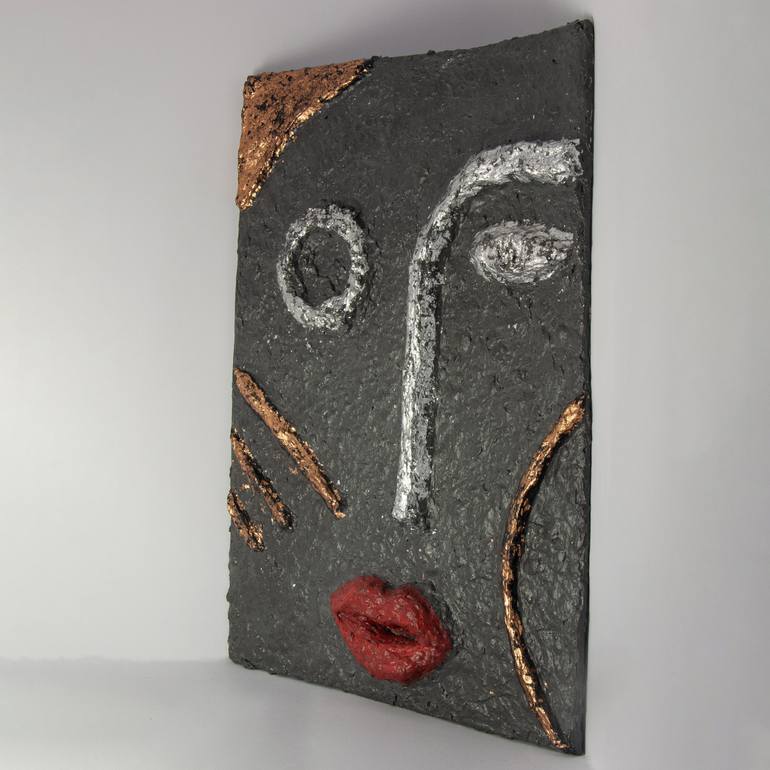 Original Art Deco People Sculpture by Olena Morozova