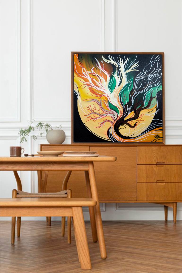 Original Abstract Nature Painting by Cansu Altun