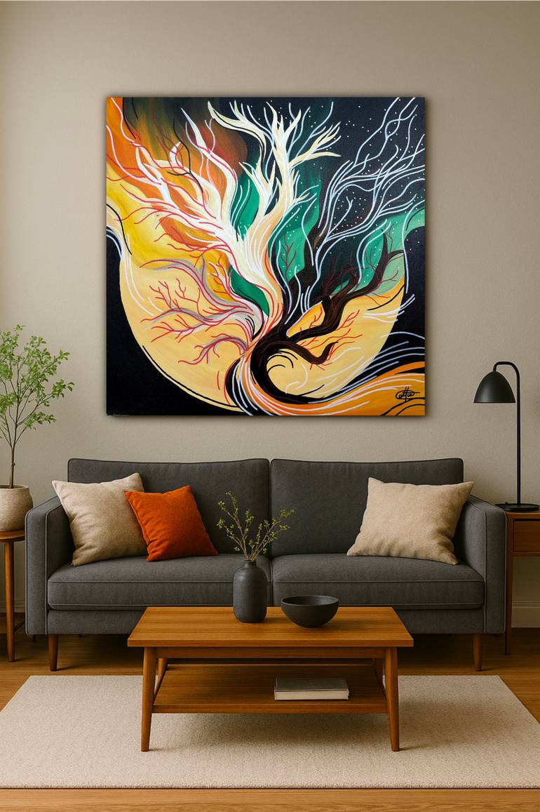 Original Abstract Nature Painting by Cansu Altun