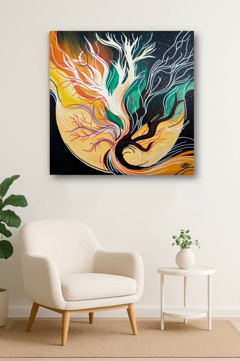 Original Abstract Nature Painting by Cansu Altun