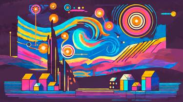 Original Contemporary Abstract Digital by Samuel Alves