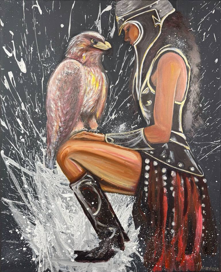 Original Contemporary Classical Mythology Painting by Teodora Nikolova