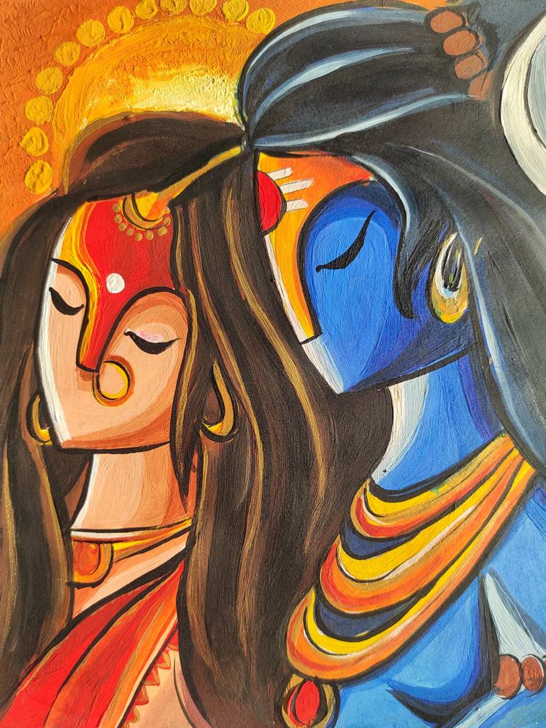 Original Contemporary Love Painting by Ishu Vishwakarma