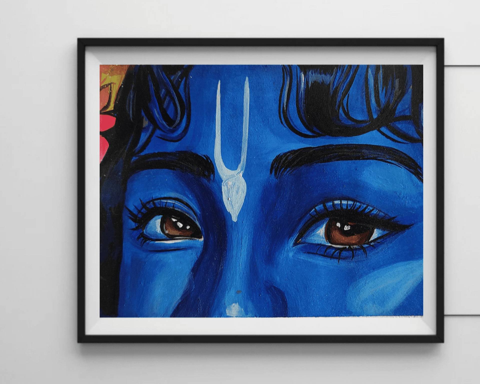 Copy of Shree Krishna Painting by Ishu Vishwakarma | Saatchi Art