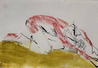 Original Expressionism Men Mixed Media by Relja Knezevic